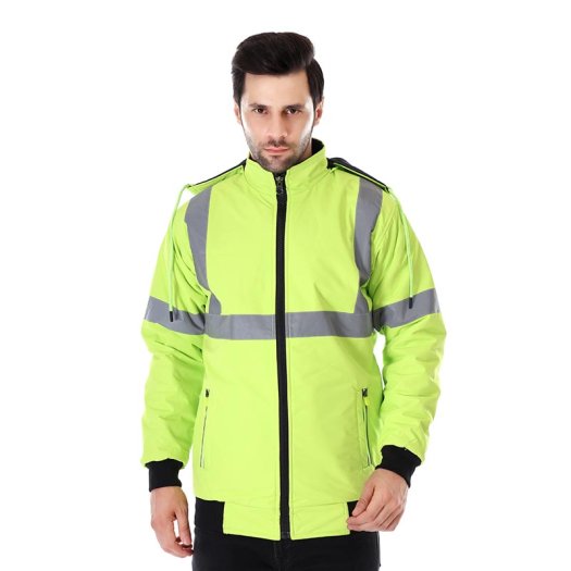 Cold Protection Jacket For Men With Pu Coated Fabric And Reflective Strips Manufacturers, Suppliers in Tripura