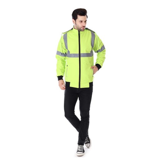 Cold Protection Jacket For Men With Pu Coated Fabric And Reflective Strips Manufacturers, Suppliers in Tripura