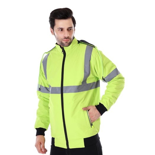 Cold Protection Jacket For Men With Pu Coated Fabric And Reflective Strips Manufacturers, Suppliers in Tripura