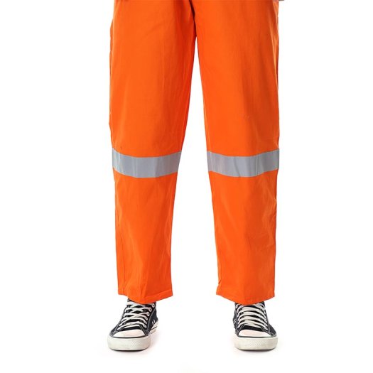 Orange Industrial Coverall With Ykk Zipper And Reflective Safety Features Manufacturers, Suppliers in Tripura