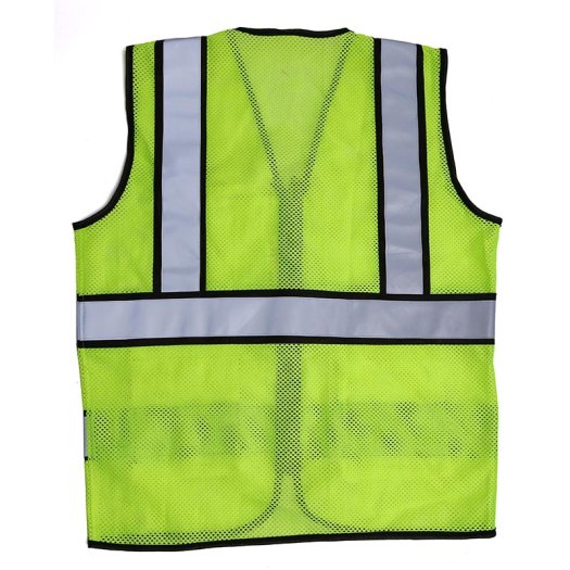 Men Green Utility Jacket With Reflective Strips And Breathable Mesh Fabric Manufacturers, Suppliers in Tripura