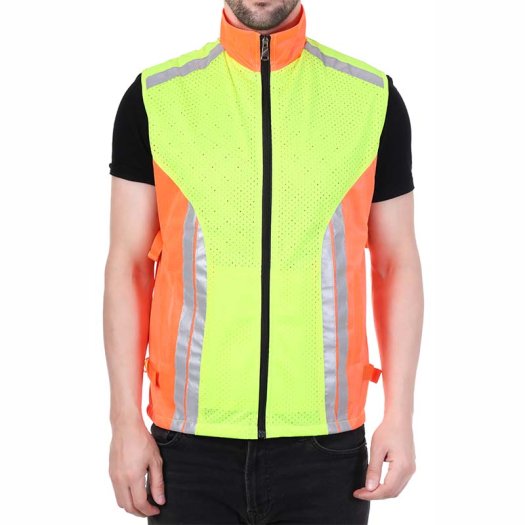 Men Utility Safety Jacket With Reflective Strips And Inner Fabric Support Manufacturers, Suppliers in Goa
